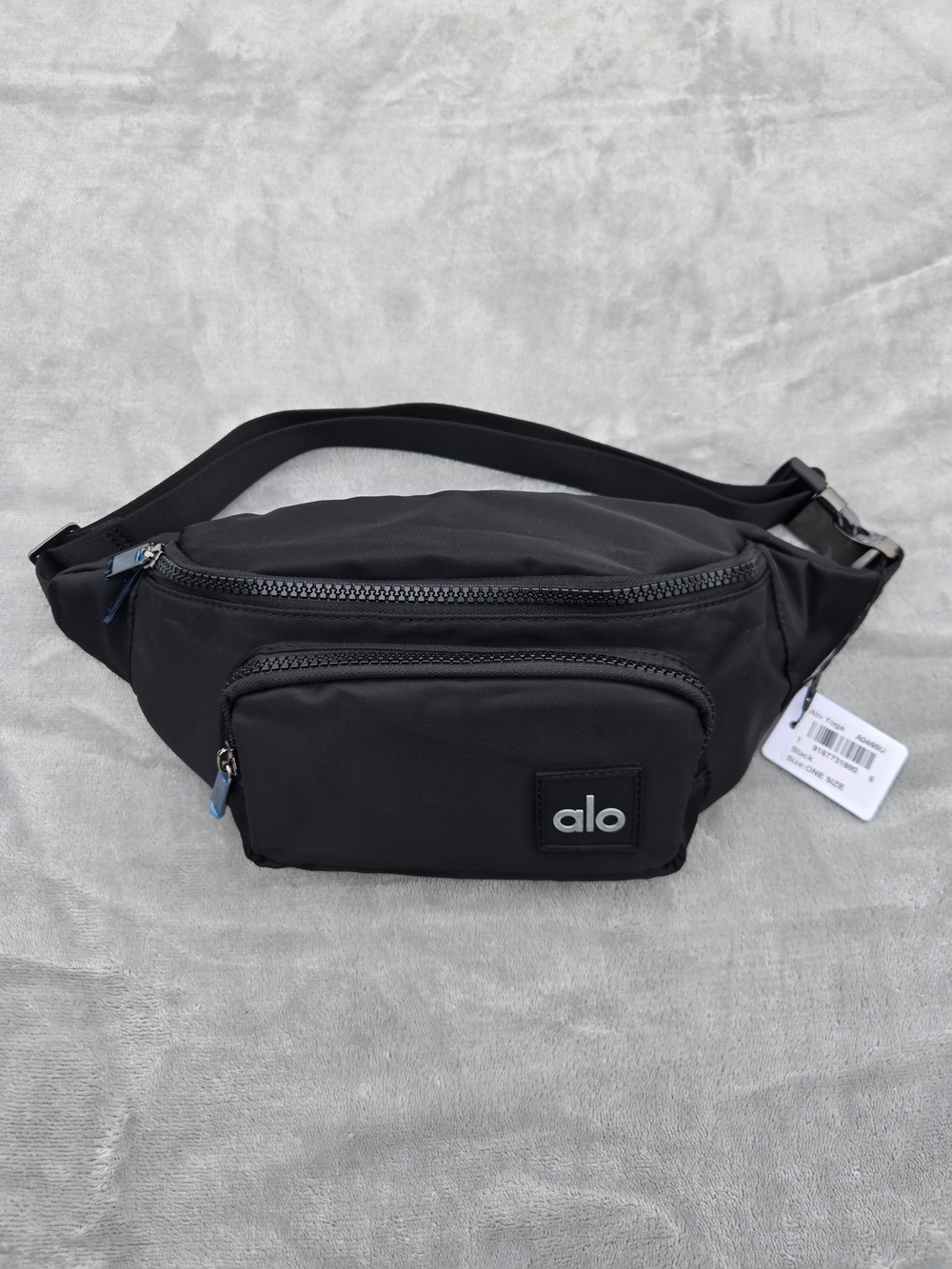 ALO Yoga Black Men's Waist Pack - Essential Everyday Fanny Pack